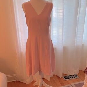 MOTF Blush Pink V-Neck Mini Dress